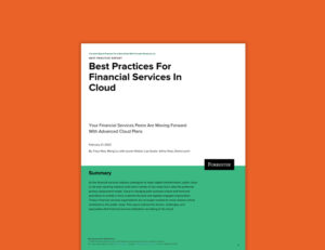 Best Practices For Financial Services In Cloud