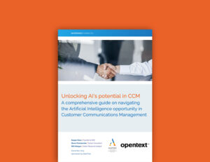 Unlocking AI’s Potential in Customer Communications Management